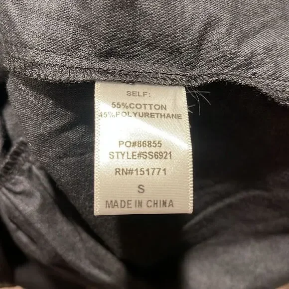 Black Flare Leather Skirt Size Small - Picture 3 of 3